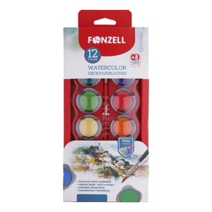 آبرنگ 12 رنگ فونزل مدل school 