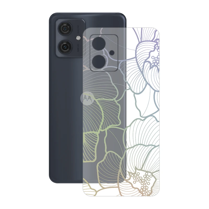 برچسب پوششی ریمکس مدل Clea طرح گل مناسب برای گوشی موبایل موتورولا Moto G54