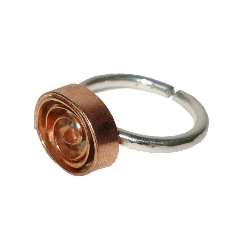 انگشتر نقره زنانه مدل تاو H03