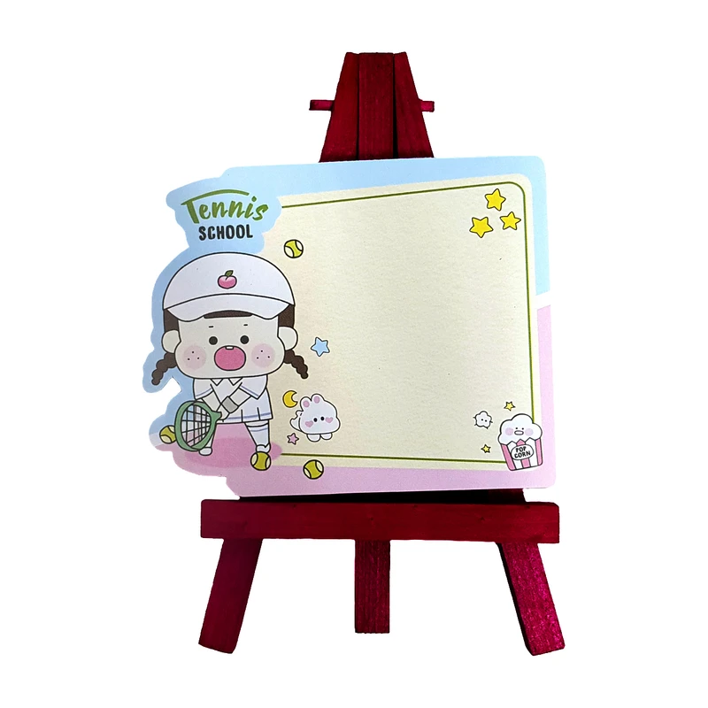 کاغذ یادداشت سویل مدل نوت بوم چوبی طرح Tennis School