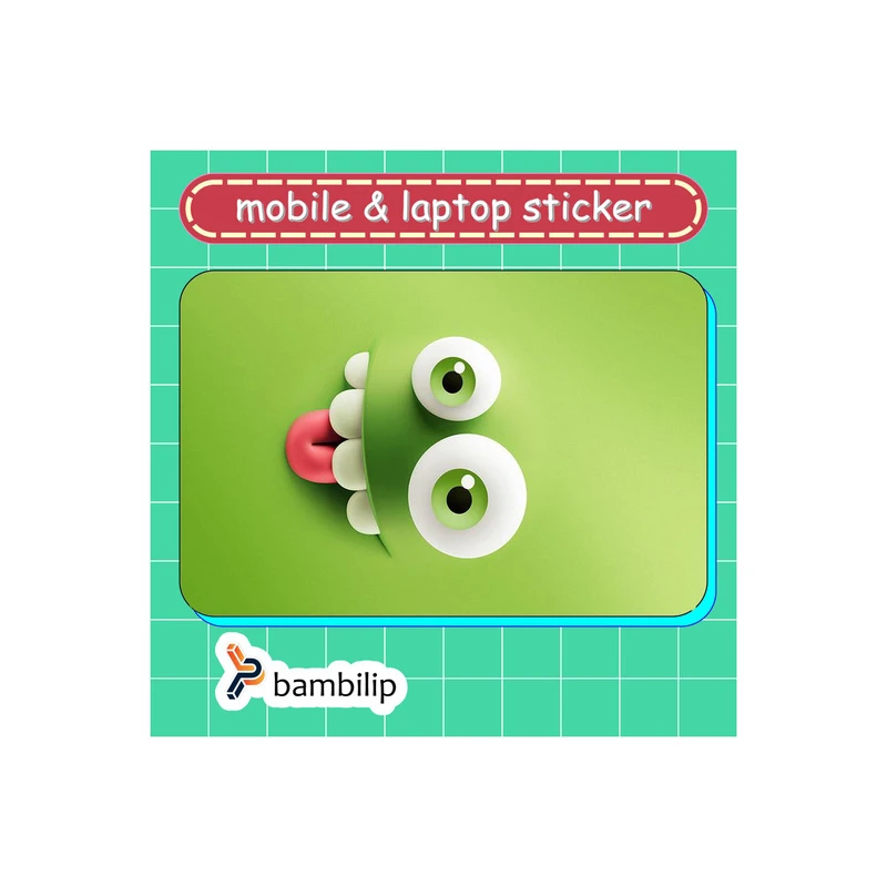 استیکر بامبیلیپ مدل کارت عابر طرح دیو زبون دراز کد 0793232