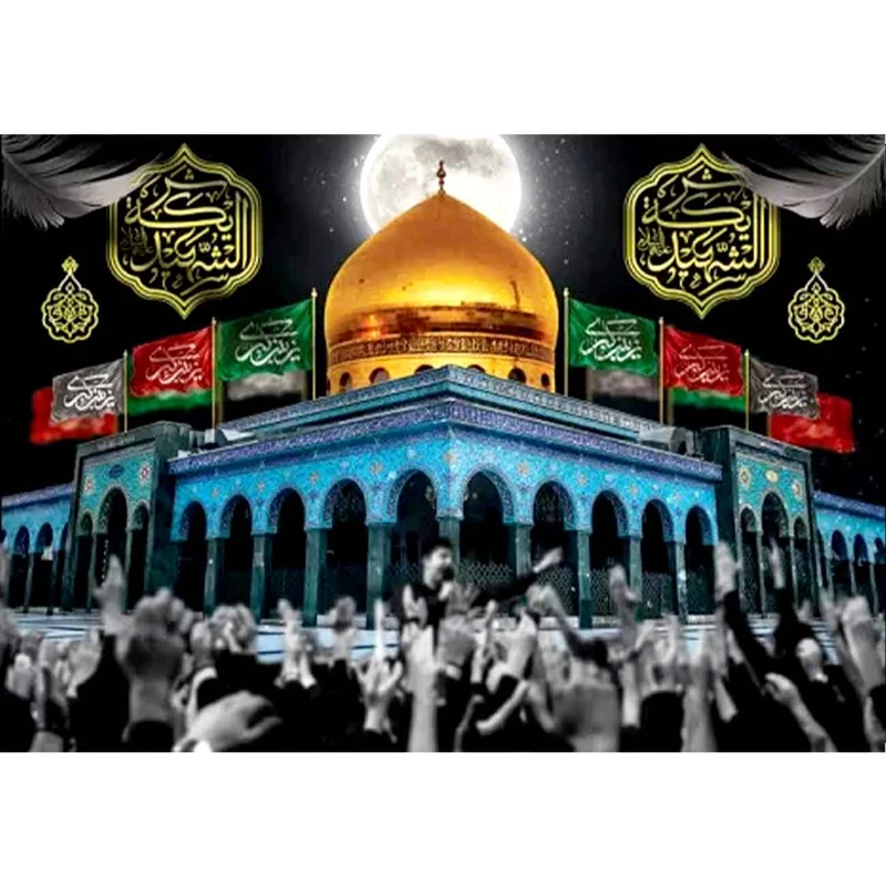  پرچم طرح شهادت مدل زینب کبری کد 2486D