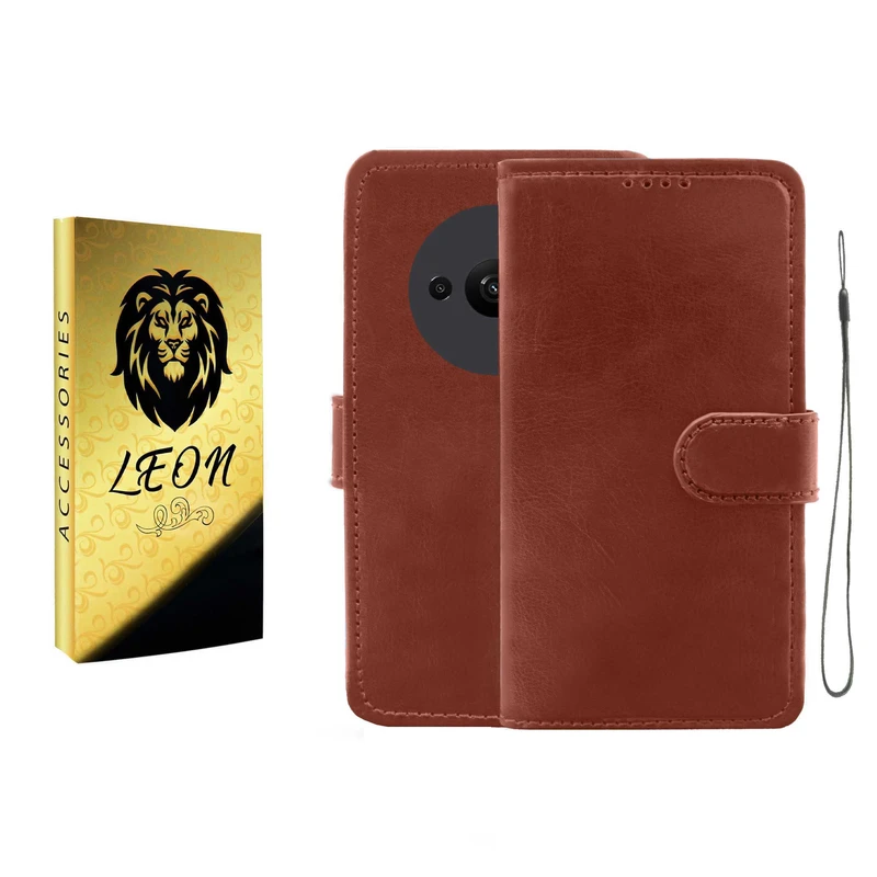 کیف کلاسوری لئون مدل Kif1_Oro مناسب برای گوشی موبایل شیائومی Redmi A3 به همراه بند آویز