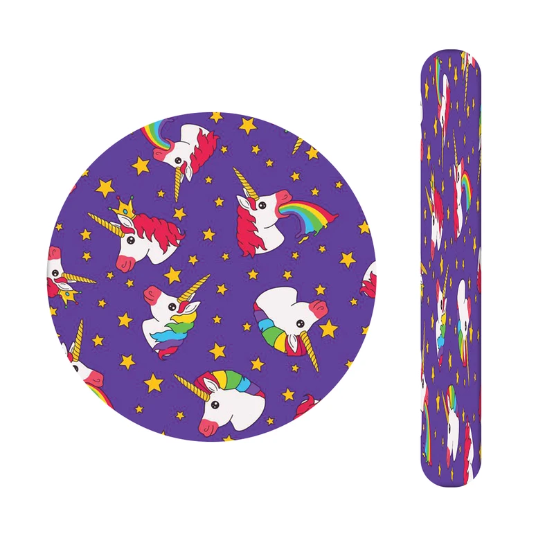 آینه آرایشی جیبی مدل تک شاخ کد424  به همراه سوهان ناخن 