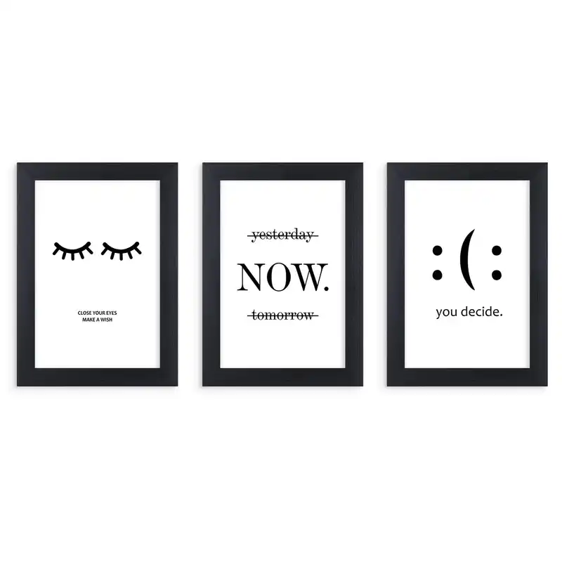 تابلو طرح فانتزی انگیزشی مجموعه 3 عددی