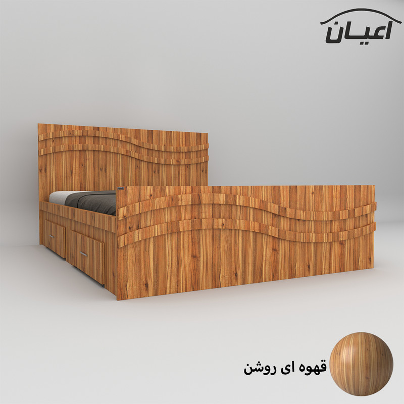 تخت خواب دونفره اعیان مدل FH581 سایز 160x200 سانتی متر تخت خواب دونفره اعیان مدل FH581 سایز 160x200 سانتی متر