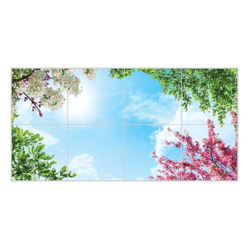 تایل آسمان مجازی بنی دکو مدل UV91 سایز 60x60 مجموعه 8 عددی