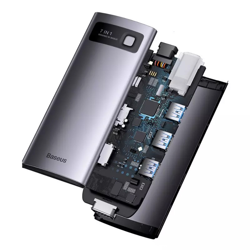 هاب 7 پورت USB-C باسئوس مدل WKWG040013
