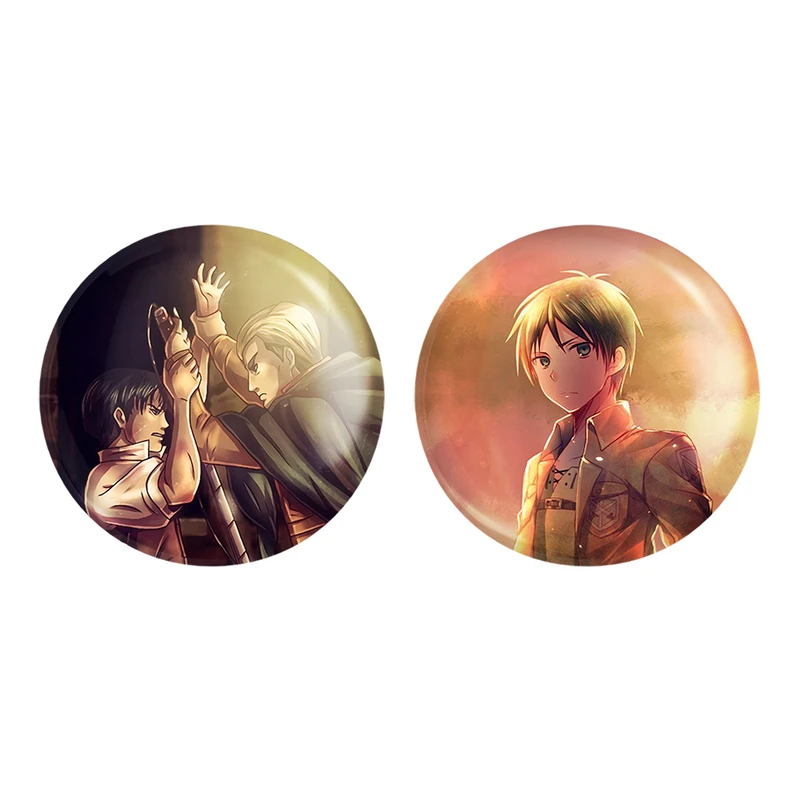 مگنت خندالو طرح اروین و لیوای و ارن یگر انیمه اتک آن تایتان کد 1100511008 مجموعه 2 عددی