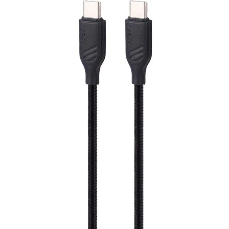 کابل USB-C یسیدو مدل CA175 DUAL TYYPE-C 100cm طول 1 متر