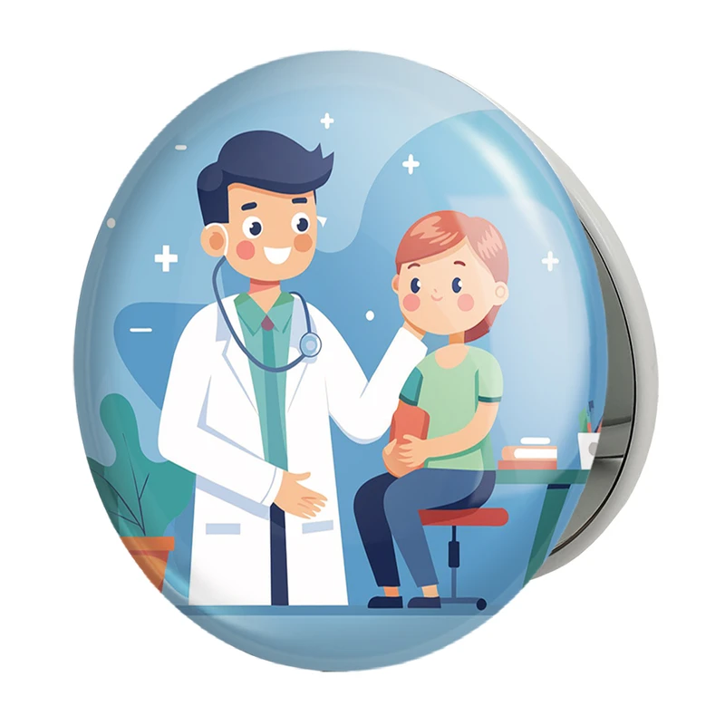 آینه جیبی خندالو طرح پزشک و پرستار کودکانه مدل تاشو کد 36514