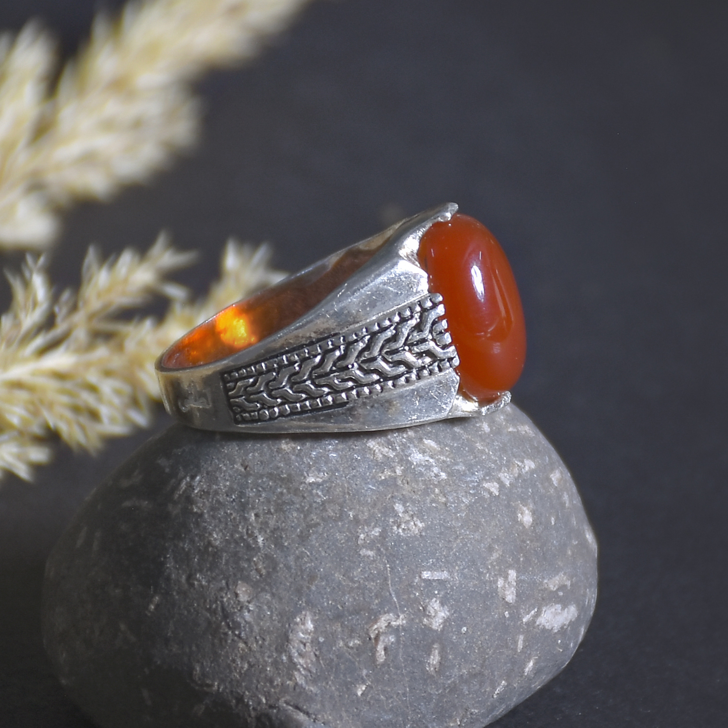 انگشتر نقره مردانه نقره جات لطفی مدل رکاب جان هاردی کد ANMS024E01