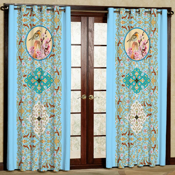 پرده مدل مخمل پانچی کد 7598 سایز 280x140 سانتی متر