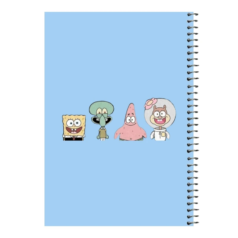 دفتر مشق 80 برگ اس جی مدل باب اسفنجی و دوستان کد۱   