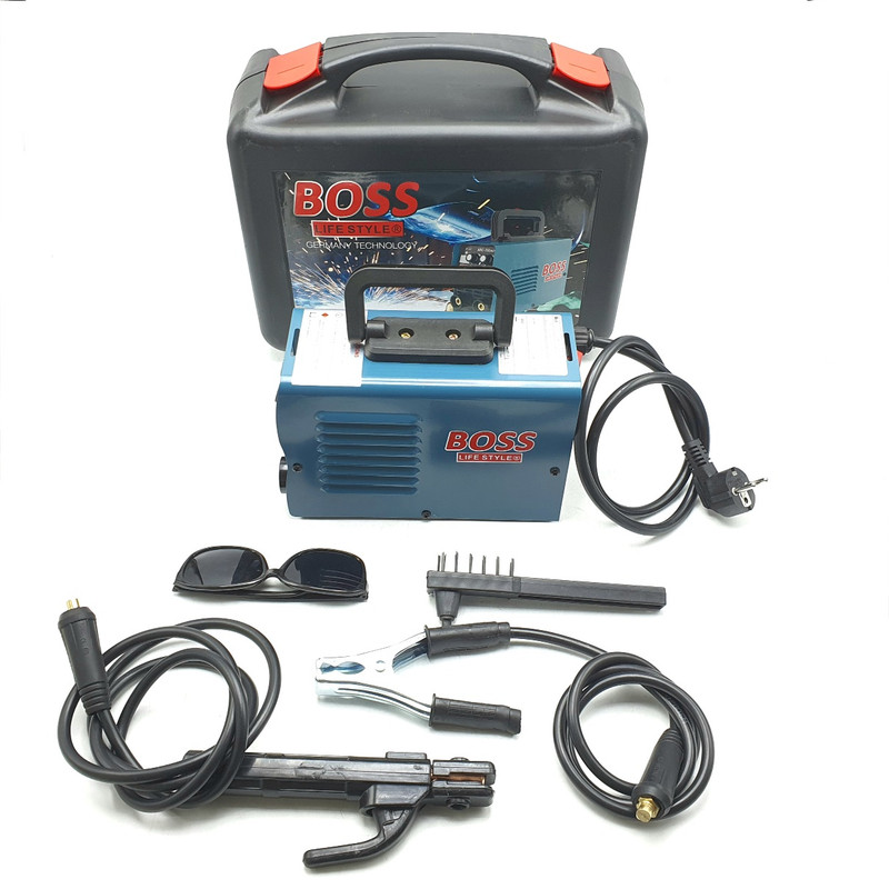 دستگاه جوش 350 آمپر باس مدل کیف دار کد ARC350-MINI مجموعه 5 عددی