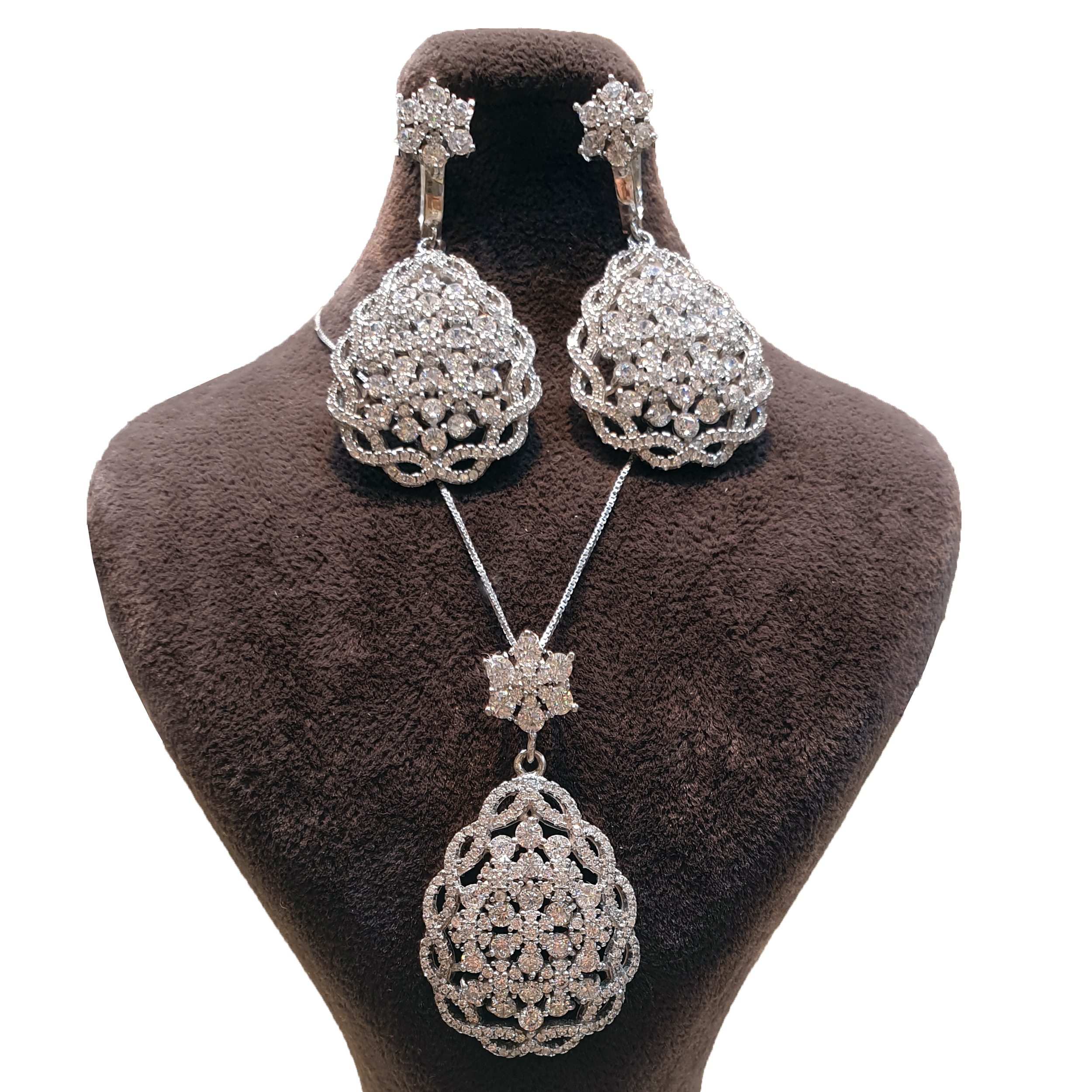 نیم ست نقره زنانه مدل 5340