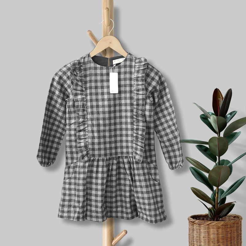 عکس شماره 2 : پیراهن دخترانه کولزیون مدل چین دار