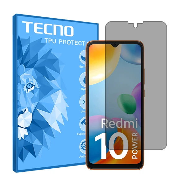 محافظ صفحه نمایش حریم شخصی تکنو مدل HyPRV مناسب برای گوشی موبایل شیائومی Redmi 10 Power