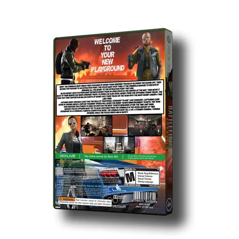بازی Battlefield hardline مخصوص XBOX 360