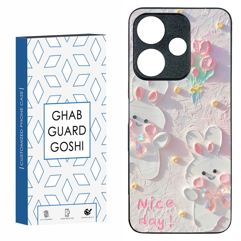 کاور قاب گارد گوشی طرح گل کد TPU-214 مناسب برای گوشی موبایل شیائومی  REDMI 13  