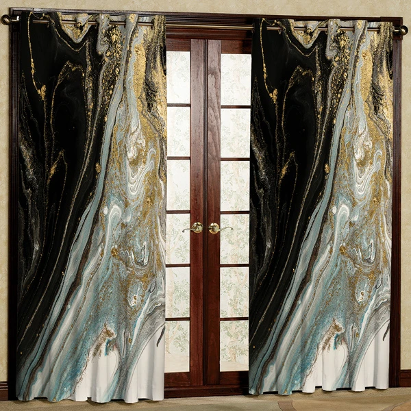 پرده مدل مخمل پانچی کد 6669 سایز 280x140 سانتی  متر