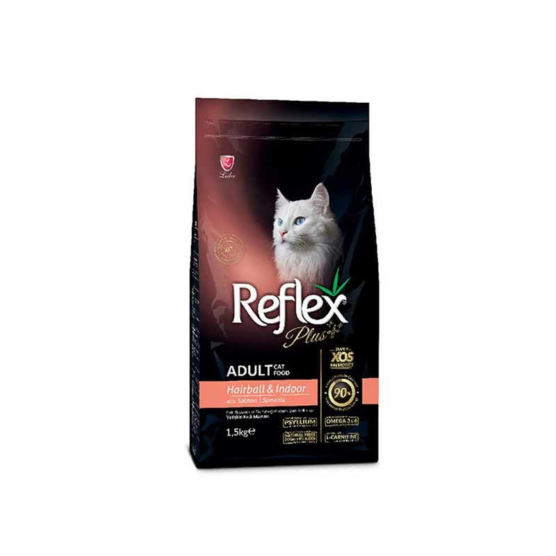 غذاي خشک گربه رفلکس مدل Anti-Hairball with Salmon وزن 1.5 کيلوگرم