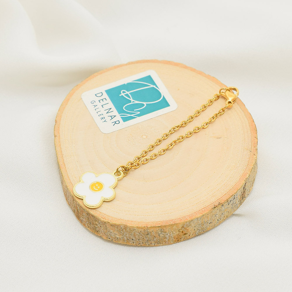 آویز ساعت زنانه دلنار گالری مدل گل خندان