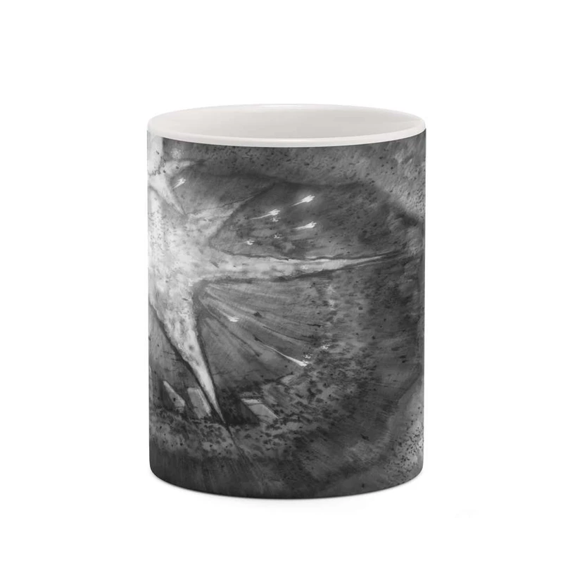 ماگ کاکتی مدل زمینه مشکی فانتزی کد mgh19144