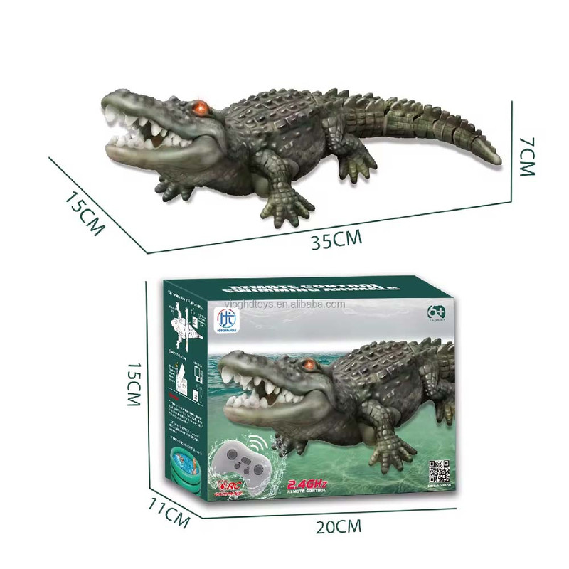 اسباب بازی کنترلی مدل کروکودیل طرح تمساح شناگر کد 18001/1