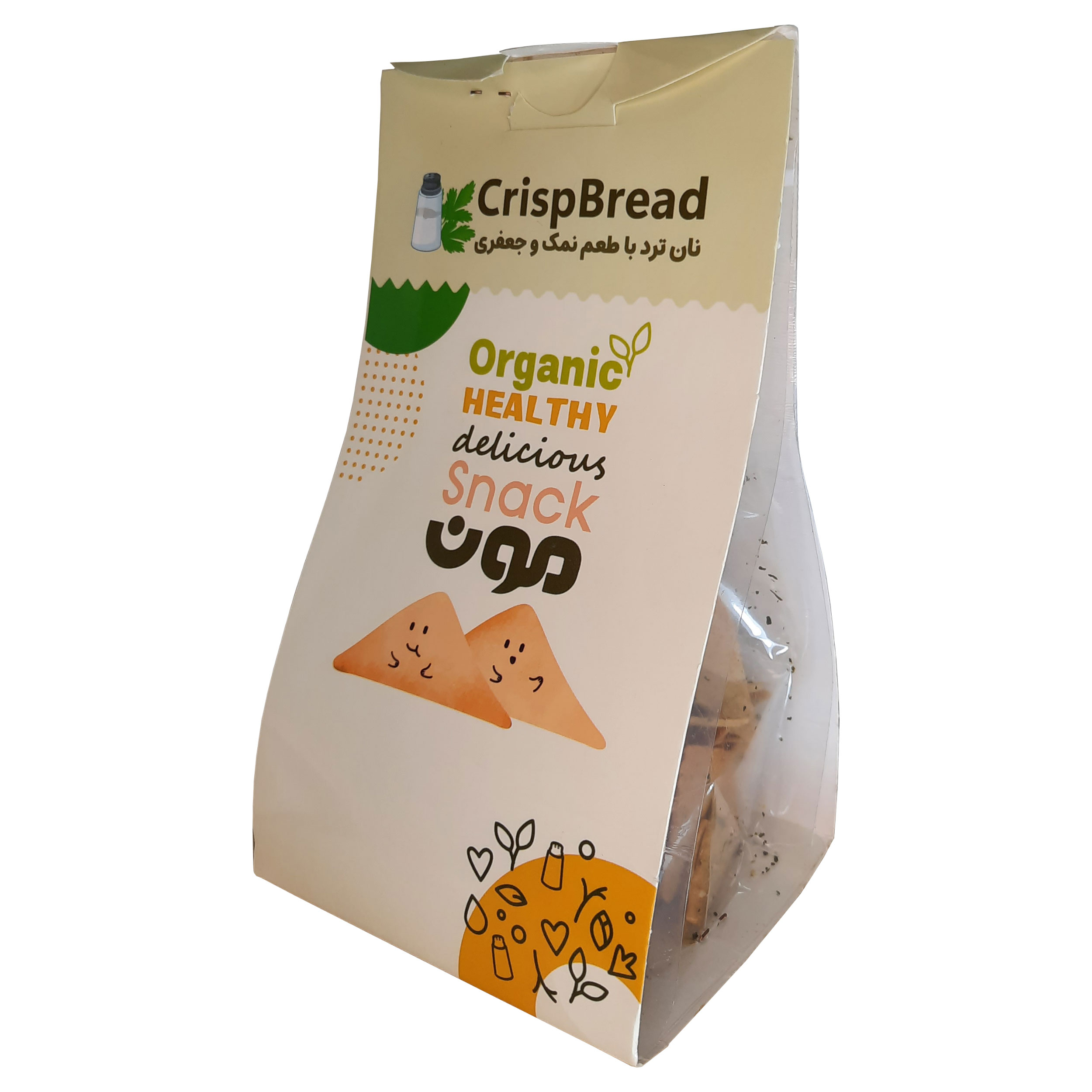 نان ترد با طعم نمک جعفری مون - 180گرم