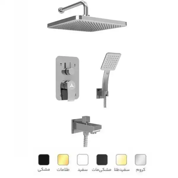 دوش حمام شیرآلات بهداشتی قهرمان مدل فونیکس