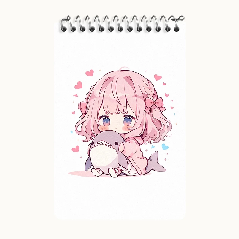 دفتر یادداشت 50 برگ خندالو طرح دخترانه کد F3828