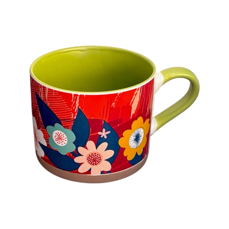 ماگ طرح گل رنگی کد 33