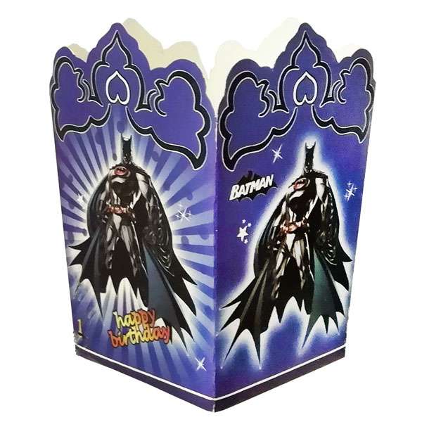  ظرف پاپ کورن مدل بتمن بسته 18 عددی 