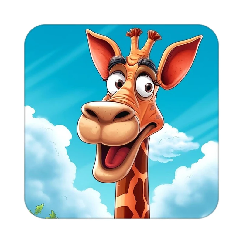 زیر لیوانی کاکتی طرح حیوانات کارتونی مدل mp28504