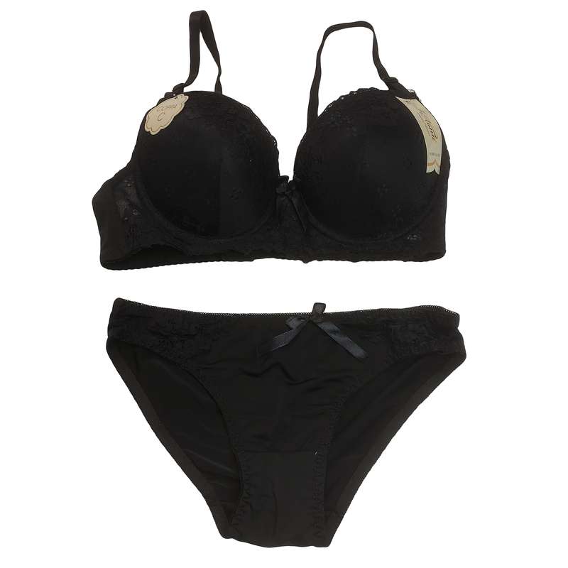 ست شورت و سوتین زنانه مدل اسفنجی دانتل کد s5602