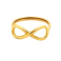 انگشتر طلا 18 عیار دخترانه مدوپد مدل بی نهایت