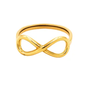 انگشتر طلا 18 عیار دخترانه مدوپد مدل بی نهایت