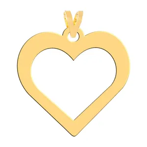 آویز گردنبند طلا 18 عیار زنانه فرشته مدل قلب WNL-000322