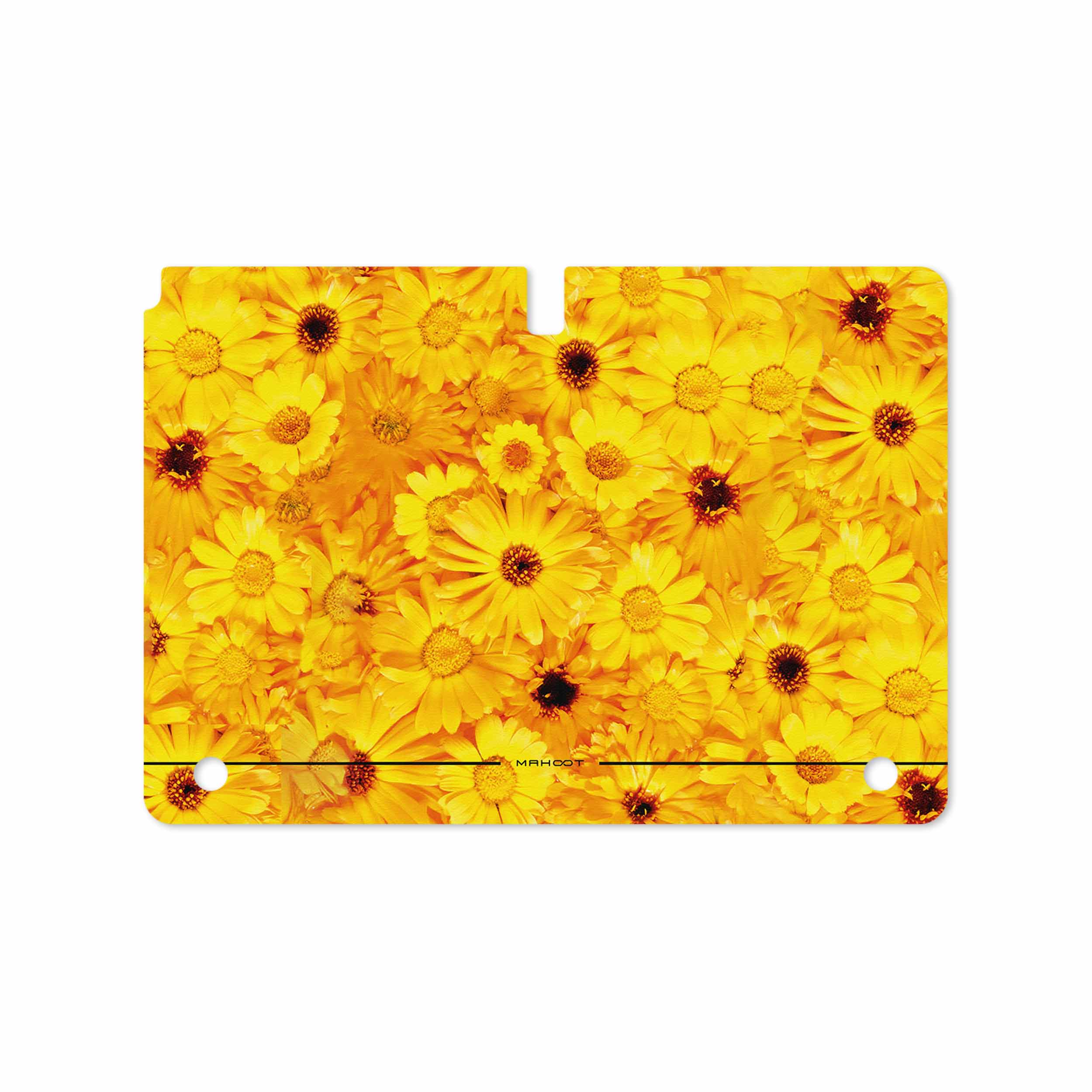 برچسب پوششی ماهوت مدل Yellow-Flower مناسب برای تبلت سامسونگ Galaxy Note 10.1 2012 N8010