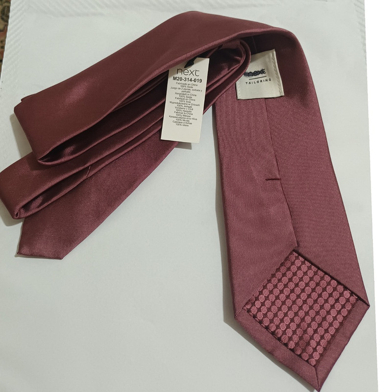 ست کراوات و دستمال جیب نکست مدل SMC127