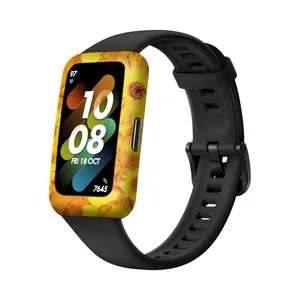 MAHOOT Yellow_Flower Cover Sticker for Huawei Band 7 Smartwatch