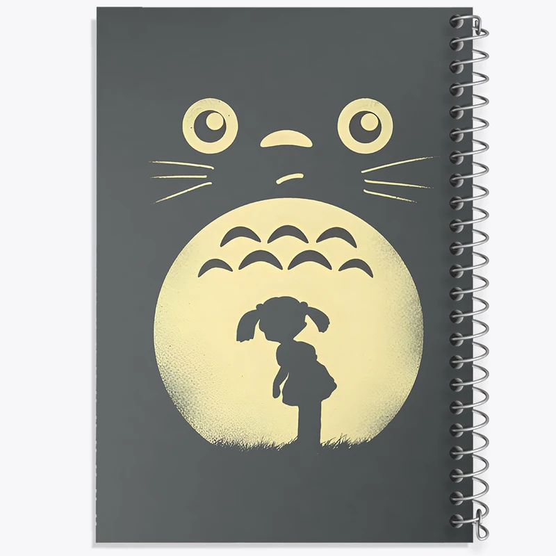 دفتر شطرنجی 50 برگ خندالو طرح انیمه توتورو (Totoro)  کد N5201