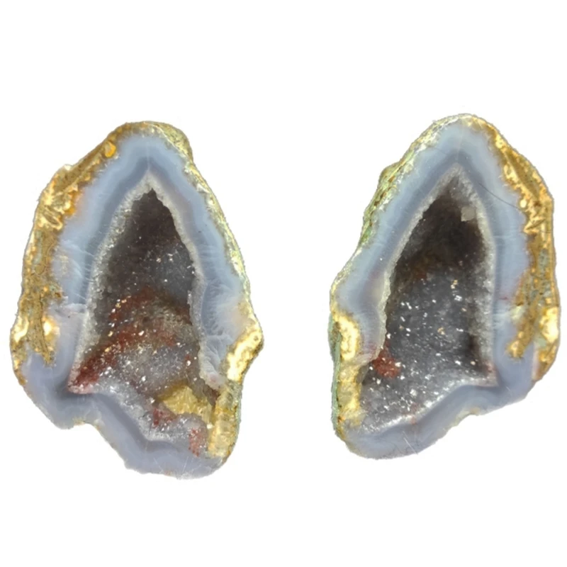 سنگ راف عقیق مدل شجر ابی کریستالی جاجواهری مجموعه 2 عددی