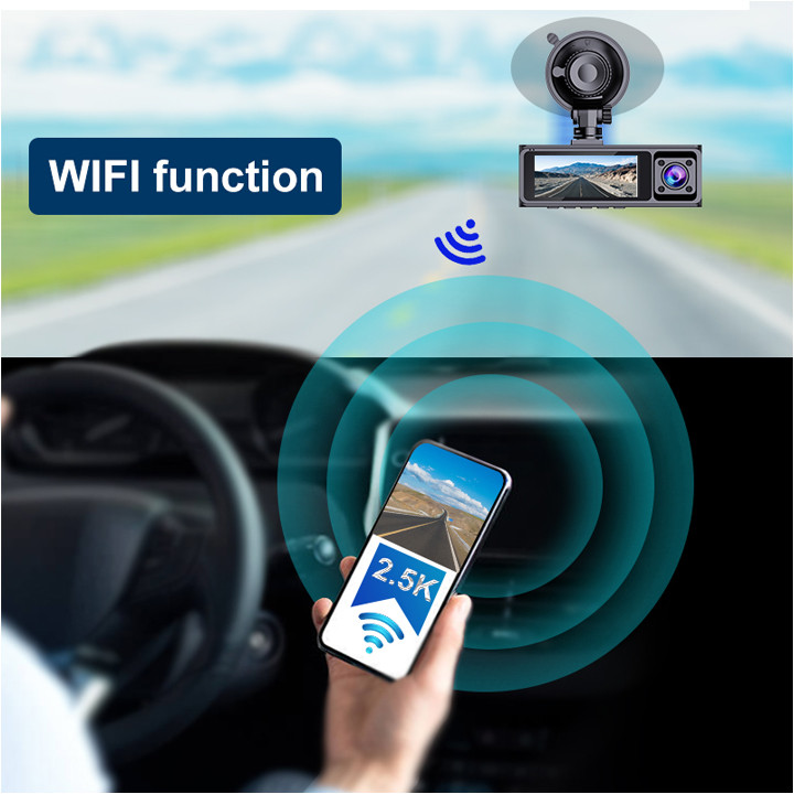 دوربین ثبت وقایع خودرو اتوویژن مدل J07-WiFi به همراه دوربین عقب