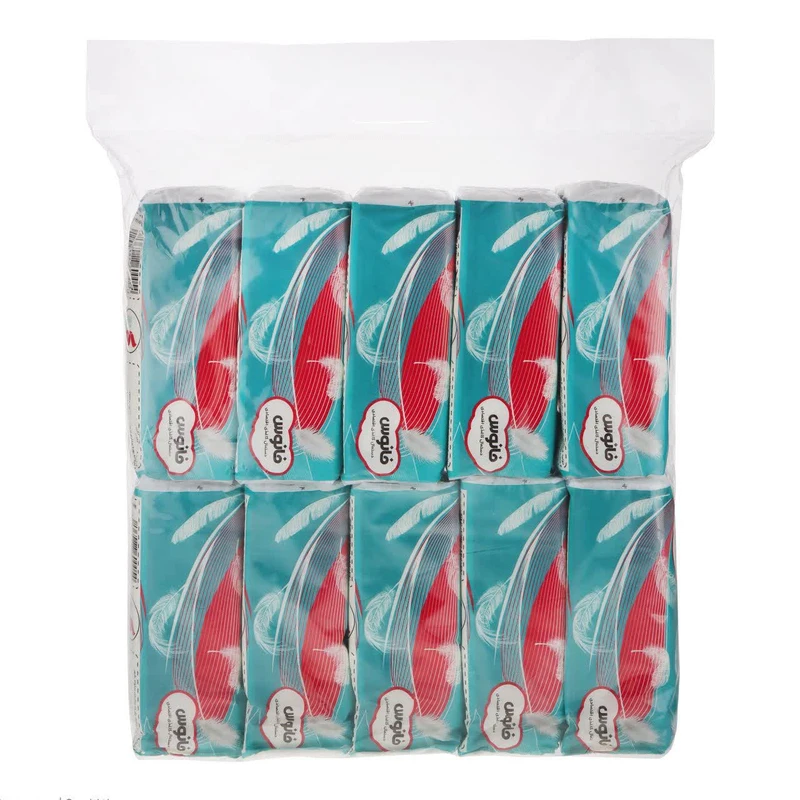 دستمال کاغذی 150 برگ فانوس مدل B150 بسته 10 عددی 