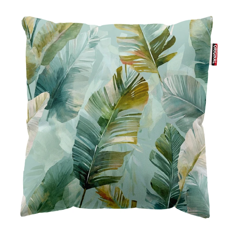 کوسن پاد آفرین مدل بوهو طرح گل و برگ کد PK302833 سایز 30*30 سانتی متر