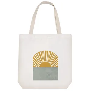 ساک خرید پارچه ای خندالو طرح طلوع خورشید مدل توت بگ کد 6756