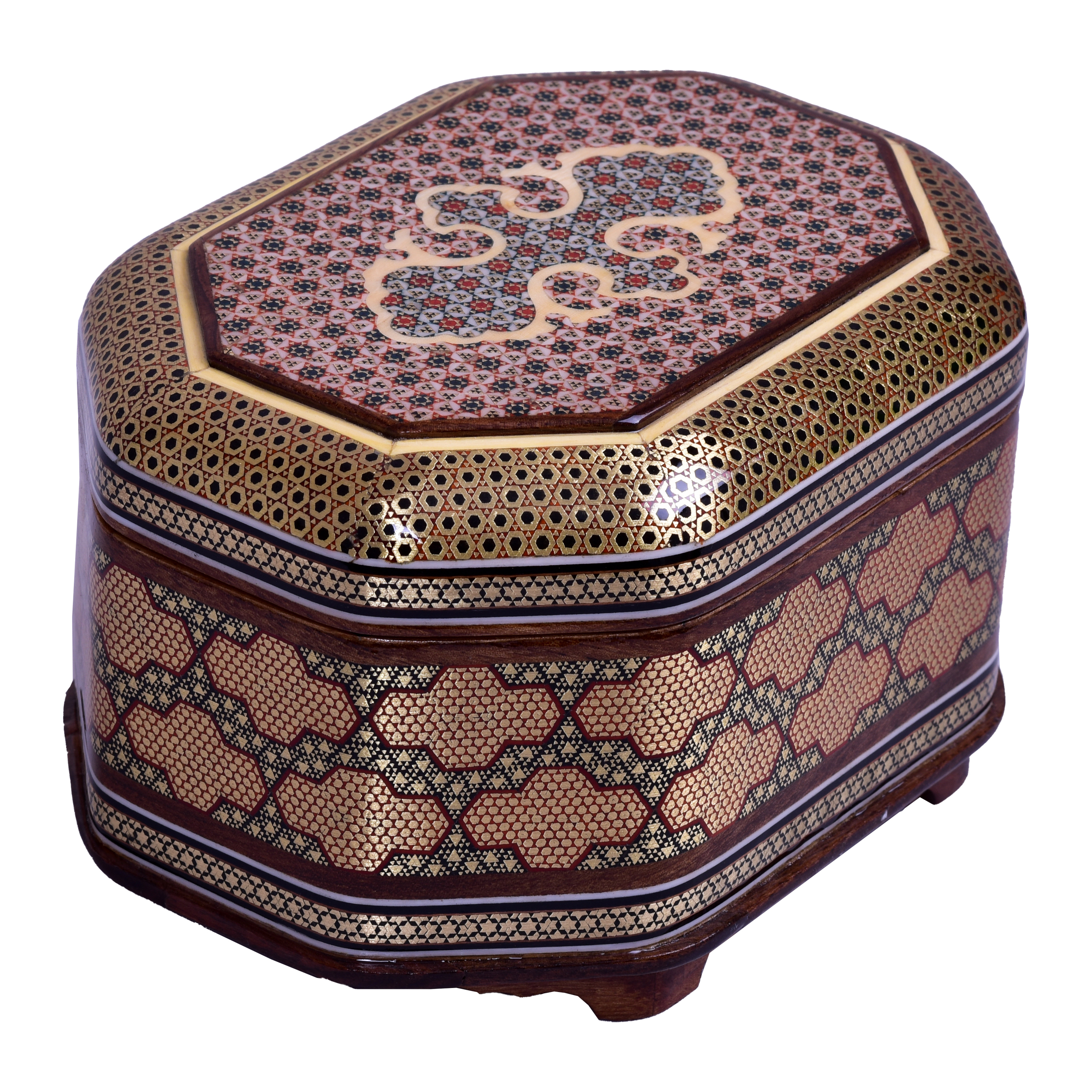جعبه جواهر خاتم کاری کد 1814