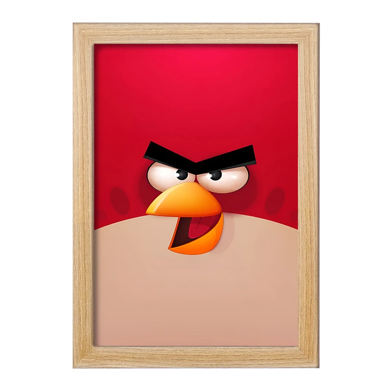 تابلو خندالو مدل پرندگان خشمگین (Angry Birds) کد F3306